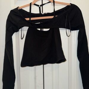 Garage Black Cut-Out Long Sleeve & Tanktop